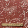 Printed Half Panama ORKEO Red Tile / White